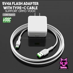 Adapter VOOC Charge C66 4A Type C Cable ที่ชาร์จ Hoco