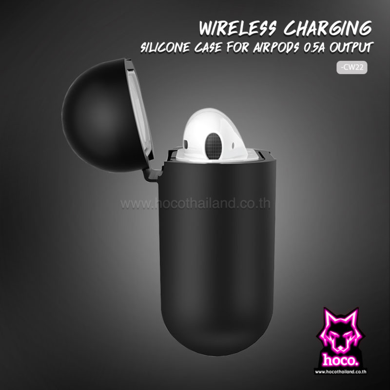 เคส Airpod Wireless Charging CW22(Black)-Hoco