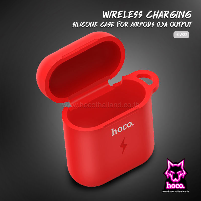 เคส Airpod Wireless Charging CW22(Red)-Hoco