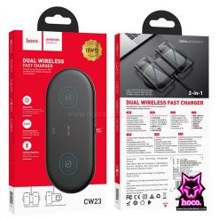 Dual Wireless Charger CW23 ที่ชาร์จไร้สาย Hoco